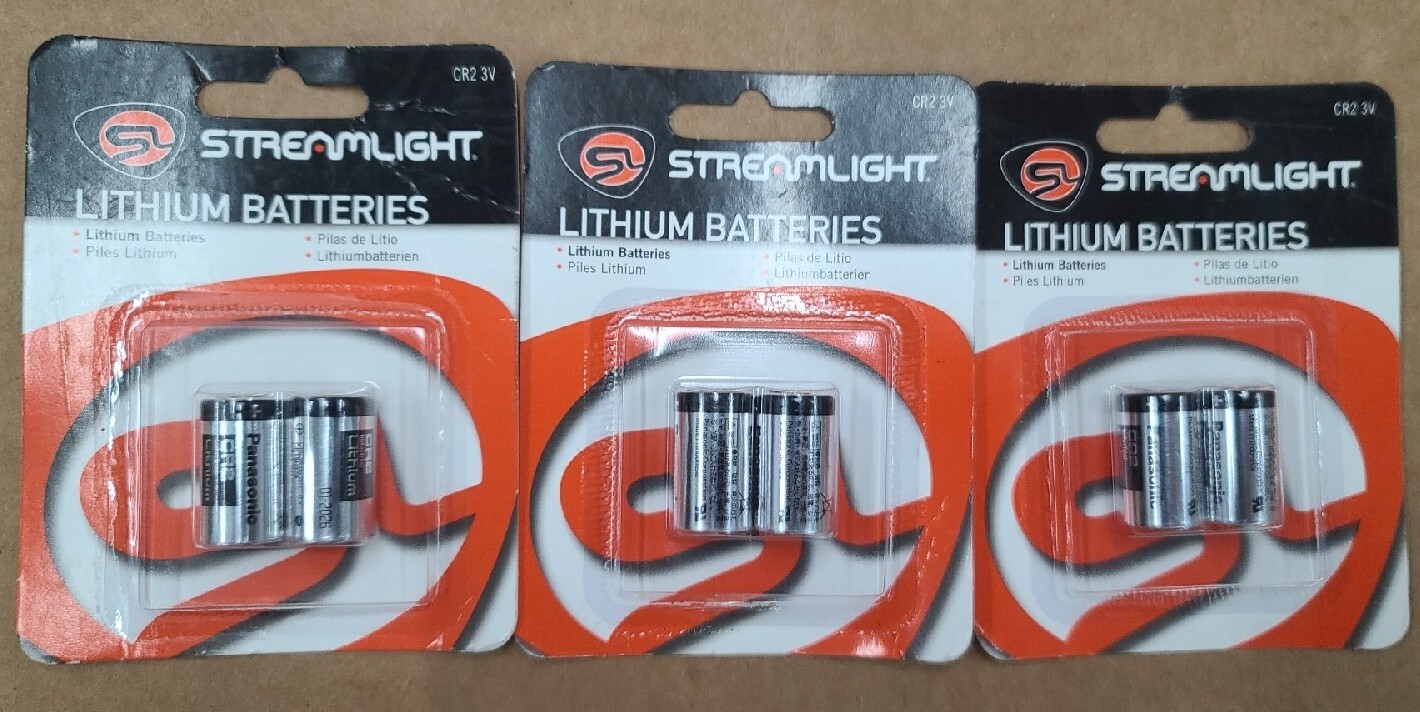 NEW 3-2PK Streamlight CR2 V3 Lithium Batteries – 69223 EXP 01-2026