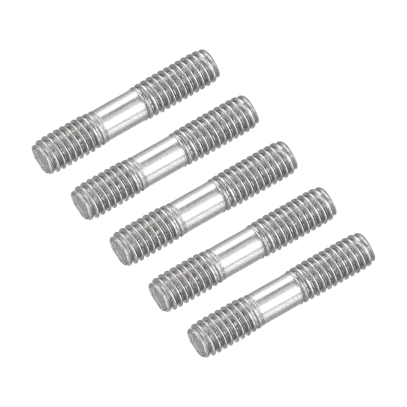 METALLIXITY Double Ended Stud Screws (M4 Thread 20mm Length) 5pcs, 304 Stainless