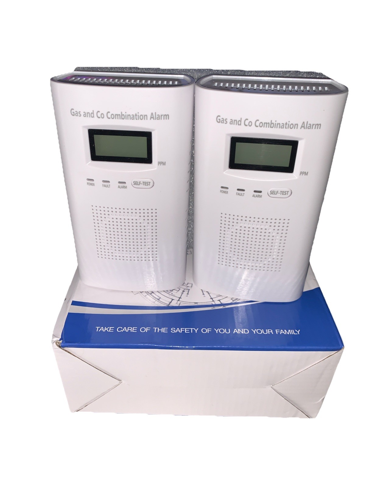 Gas & Carbon Monoxide Detectors-Plug in CO Alarm & Natural Gas Detector-2PACK