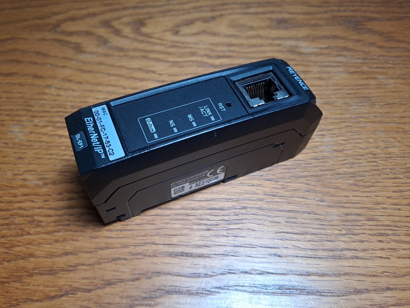 Keyence DL-EP1 EtherNet / IP 00-01-FC-17-53C2 AE310236