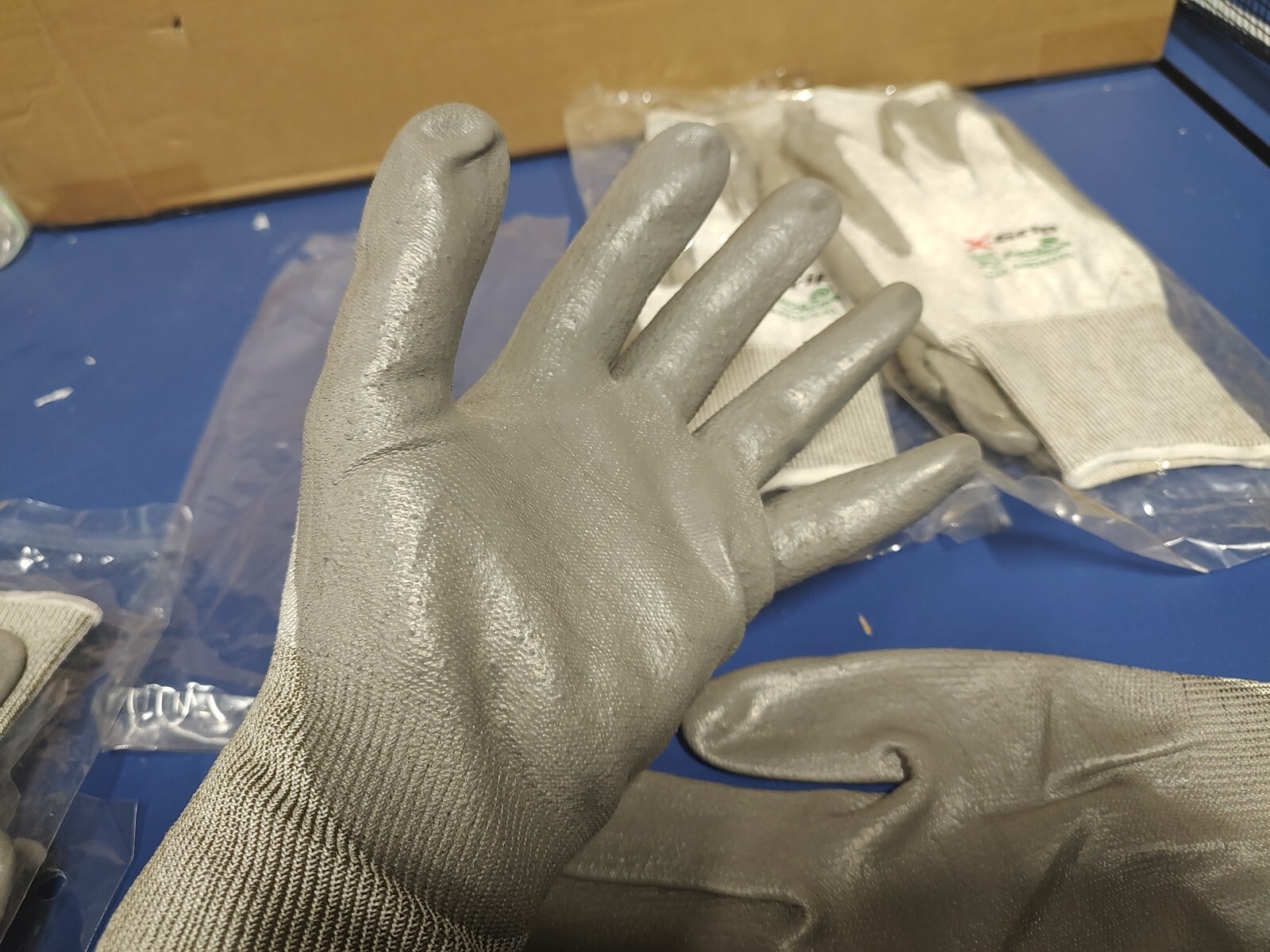 3 Pair, GLOVES, X-GRIP, FROGRIP, A4938, 2XL, A2 CUT RESISTANT, POLY COATED