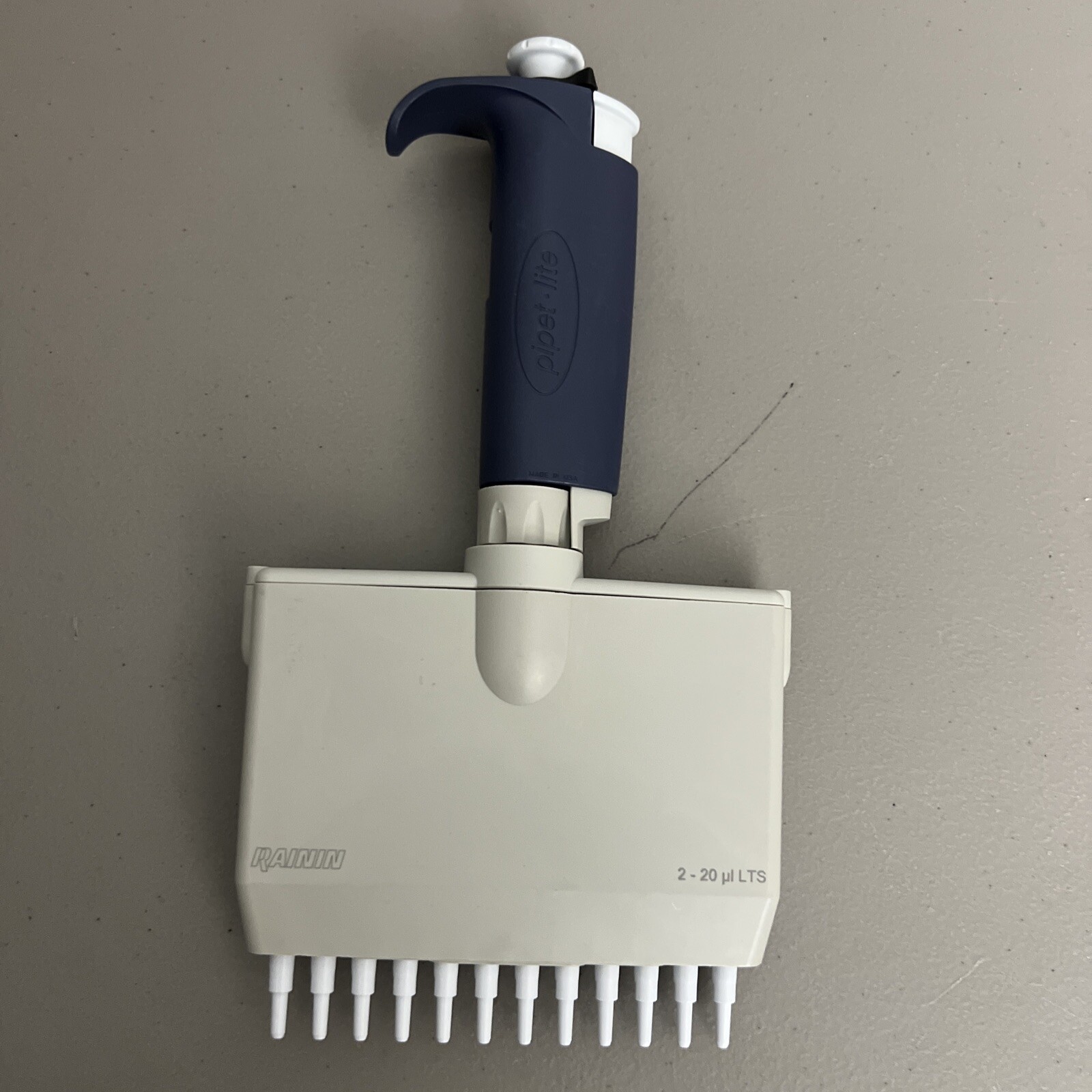 NICE Rainin Pipet-Lite 12 Channel L20 Pipette LTS Pipetman Pipettor