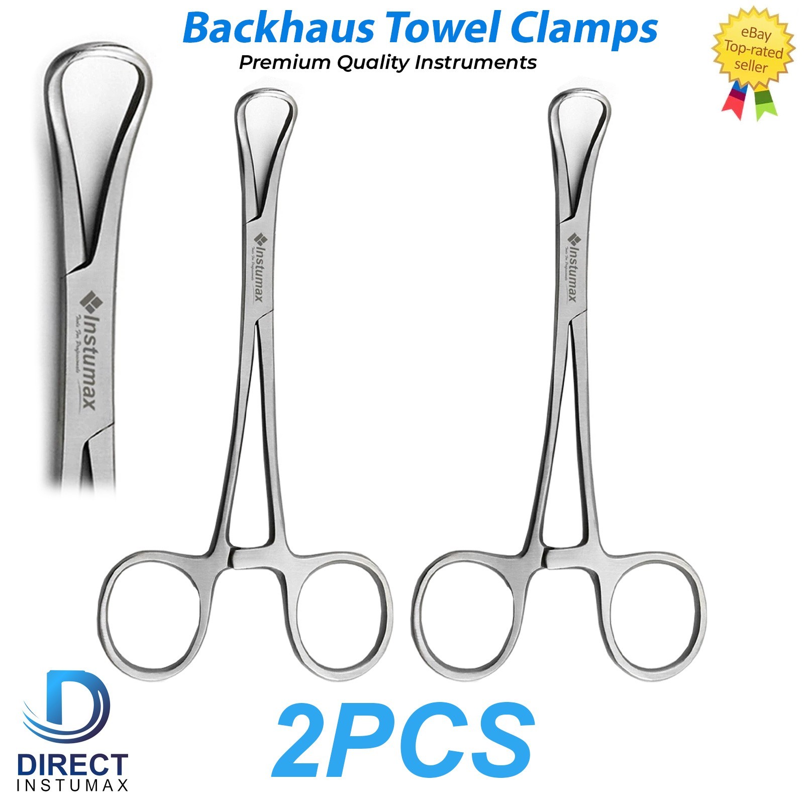 BACKAUS TOWEL CLAMP FORCEPS SURGICAL DENTAL INSTRUMENTS