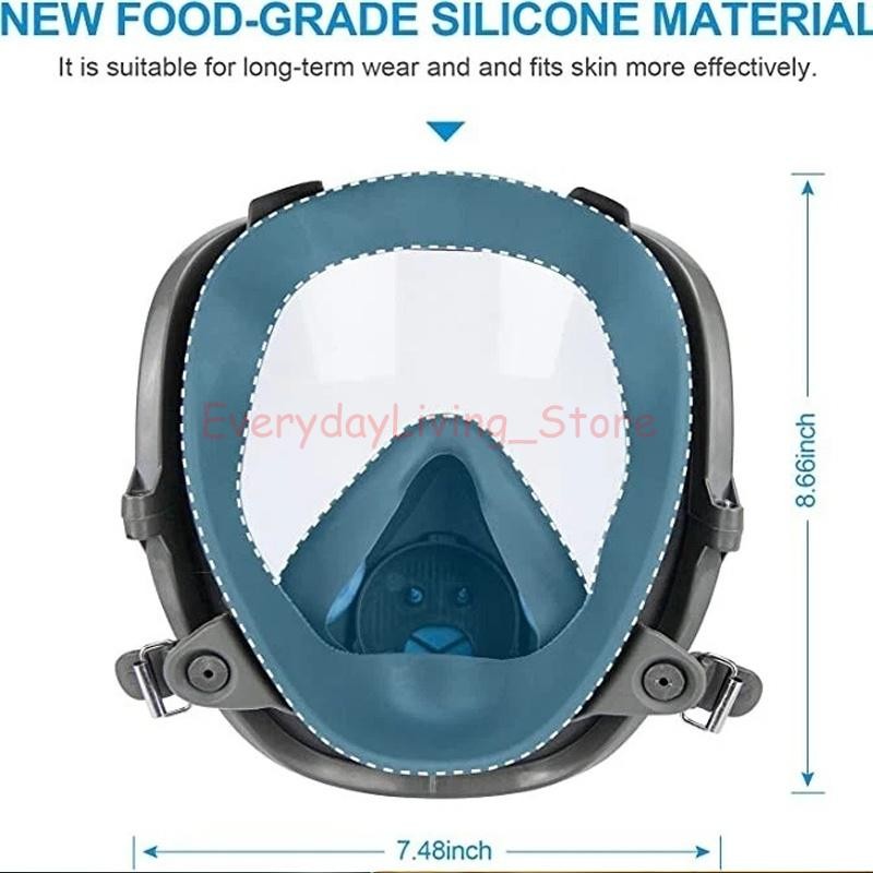 US Full Face Gas Mask Painting Spraying Respirator w/Filters for 6800 Facepiece