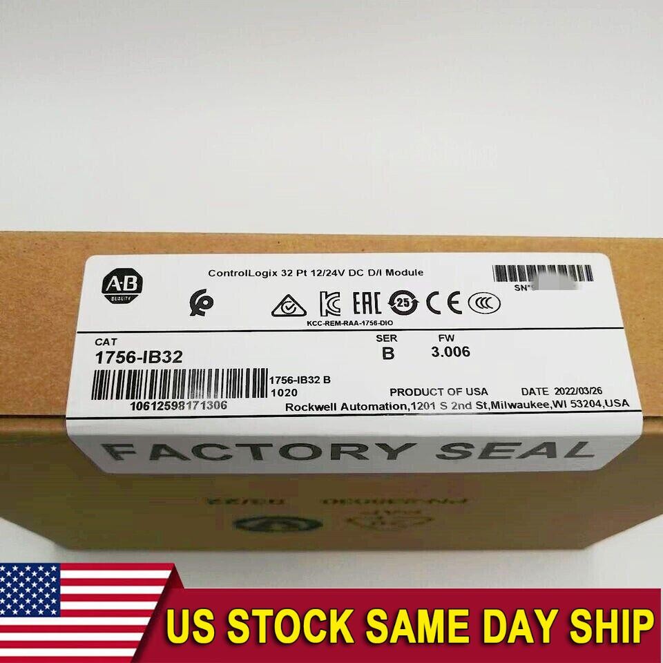 NEW- Allen Bradley 1756-IB32 AB SER B CONTROLOGIX 32 PT DC INPUT MODULE US USA