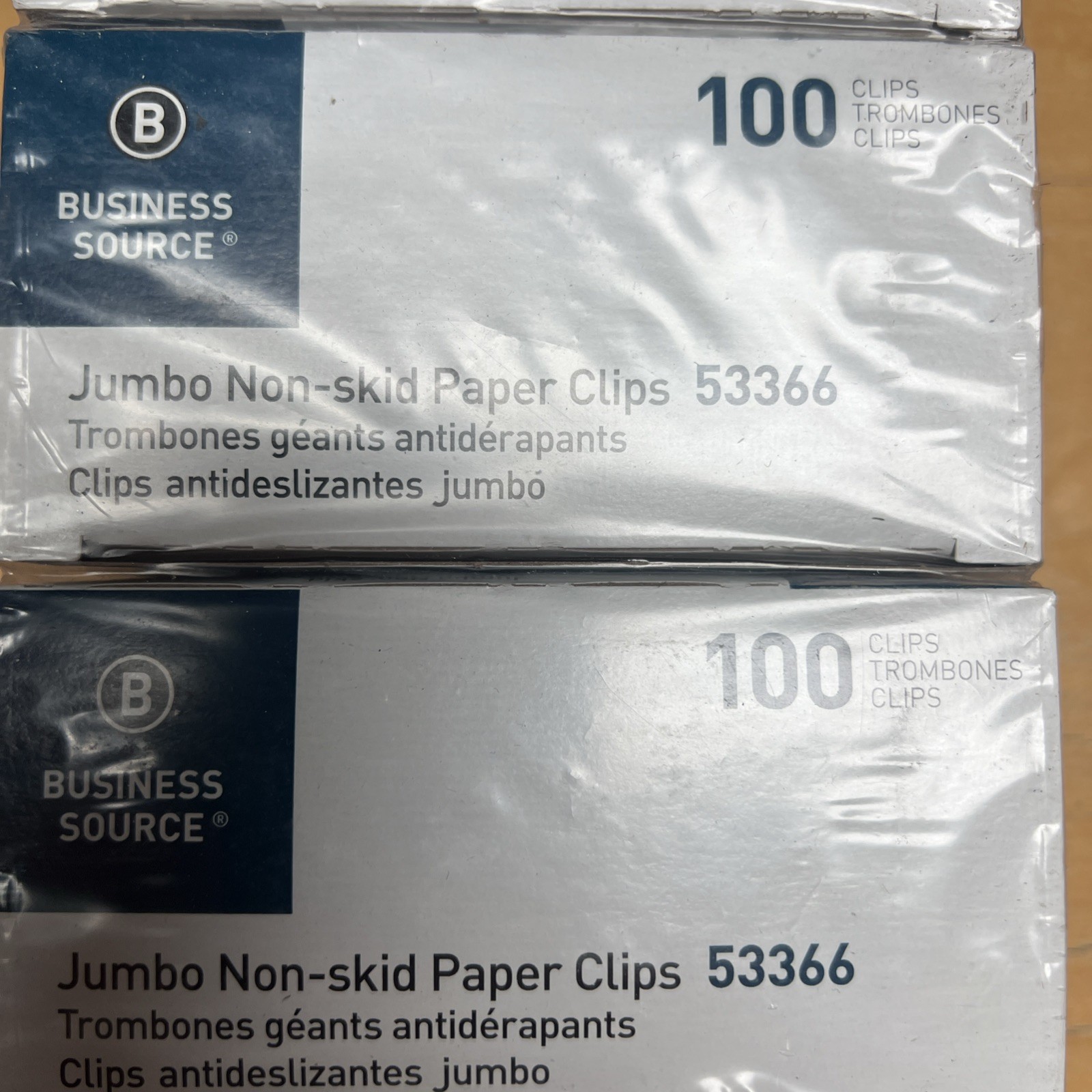 Pack of 1000 (10 Boxes With 100 N Each)Business Source 65639 Jumbo Paper Clips