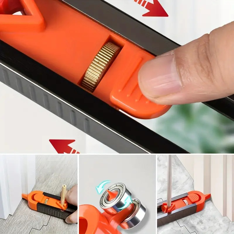 Precision Lockable Contour Gauge, Woodworking, Irregular Shape Measuring Tool