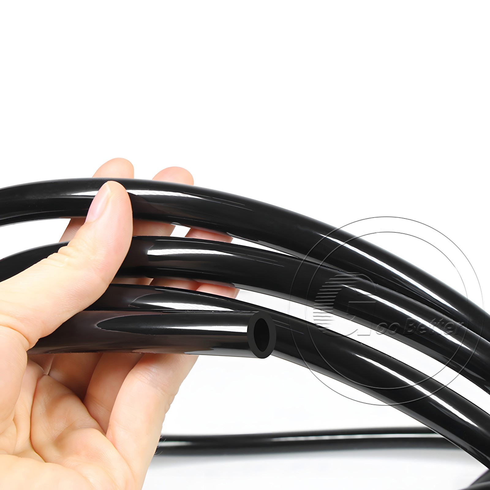 Black Silicone Tube Hose ID 0.5mm-60mm × OD 1mm-68mm Soft Rubber Pipe