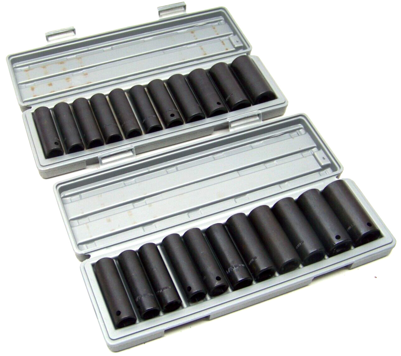 24 pcs 1/2″ Drive Deep Impact Socket Metric and Standard Impact Sockets Set