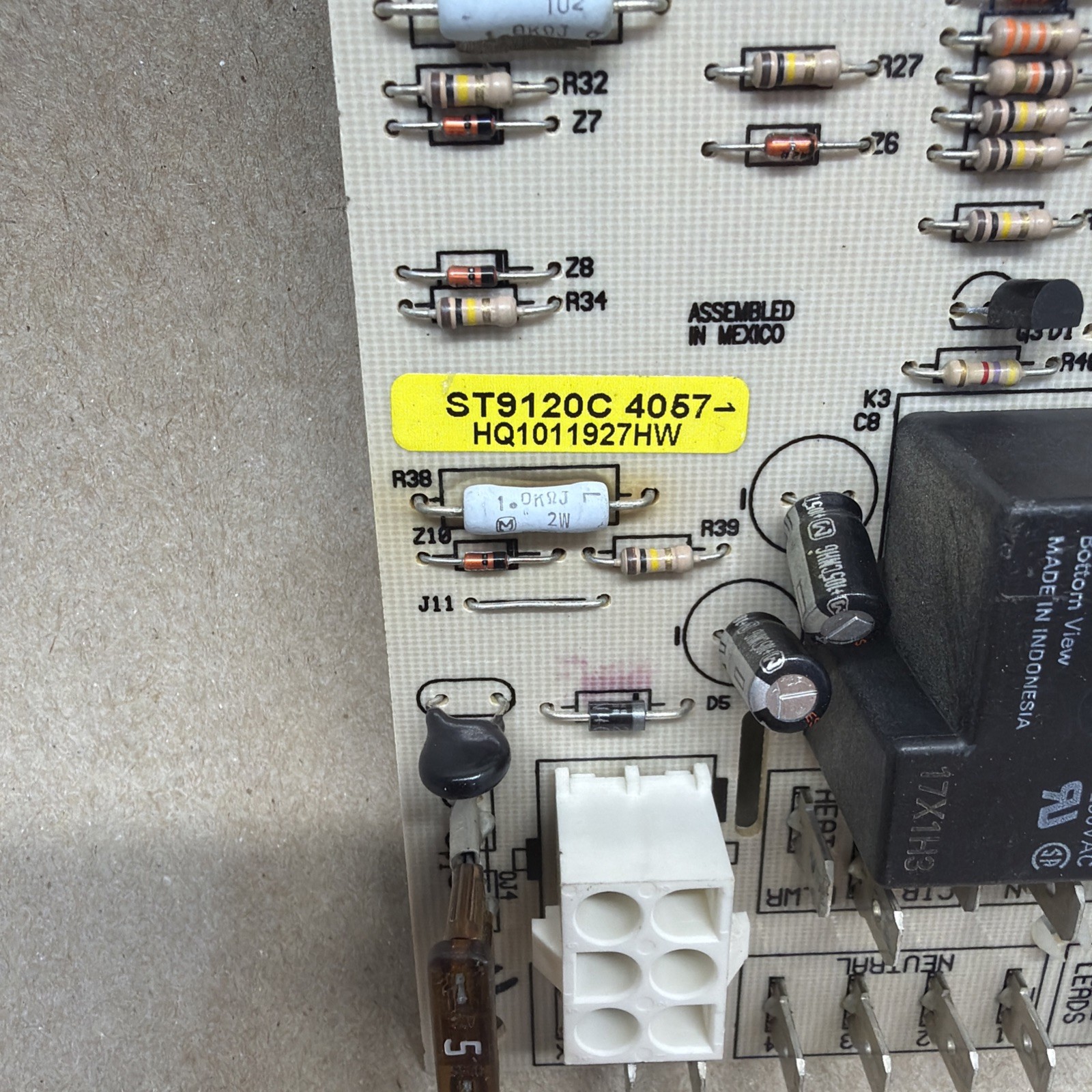 TESTED✅ Honeywell ST9120C4057 Furnace Control Circuit Board HQ1011927HW
