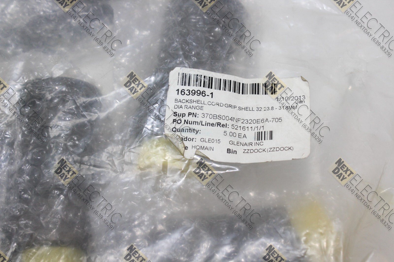 Glenair, 06324 370BS004NF2320E6A-705 1301, Cord Grip Shell 23.8-31.8mm Conduit