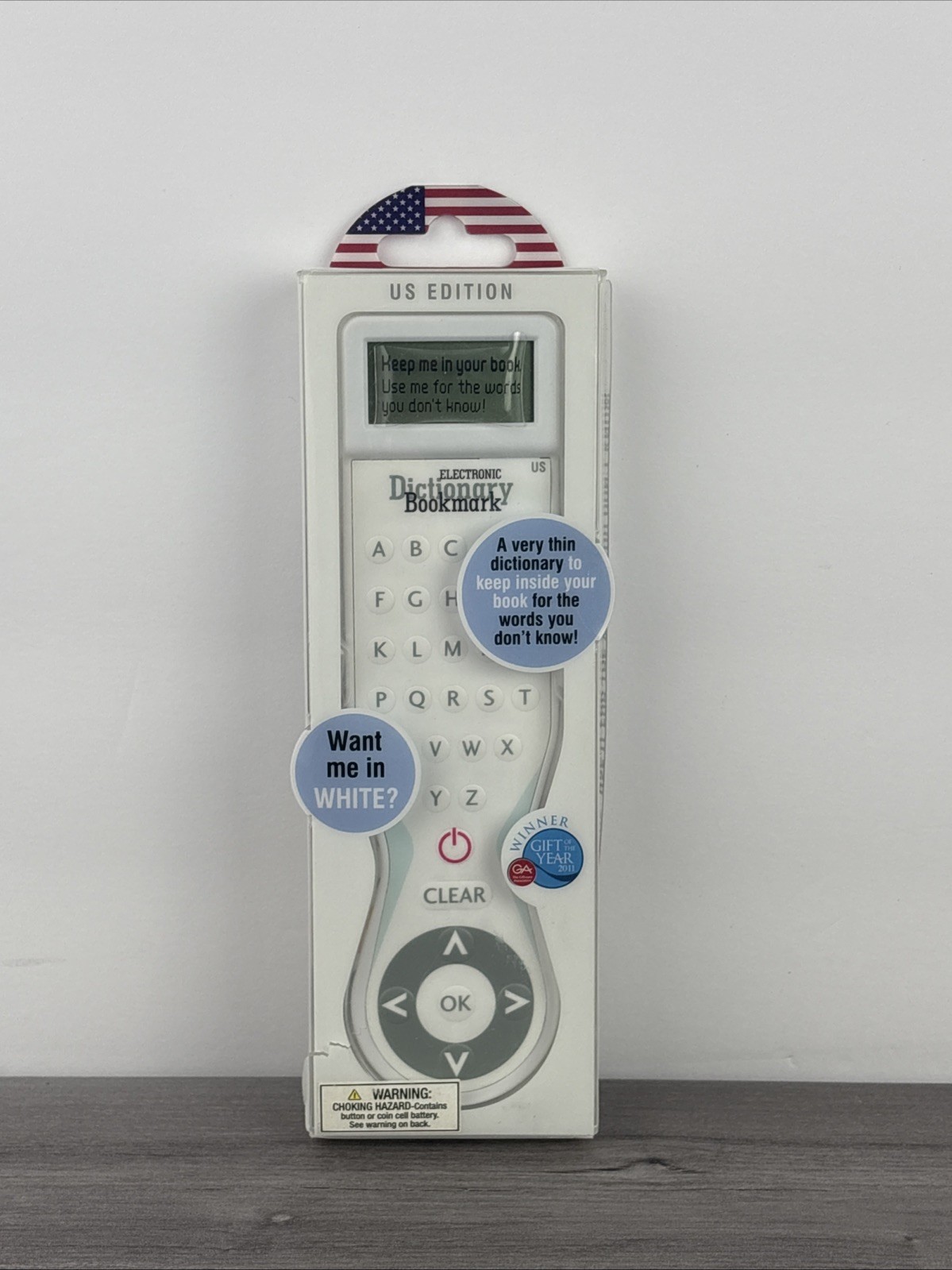 ELECTRONIC DICTIONARY BOOKMARK Collins Pocket Webster US Edition English NEW