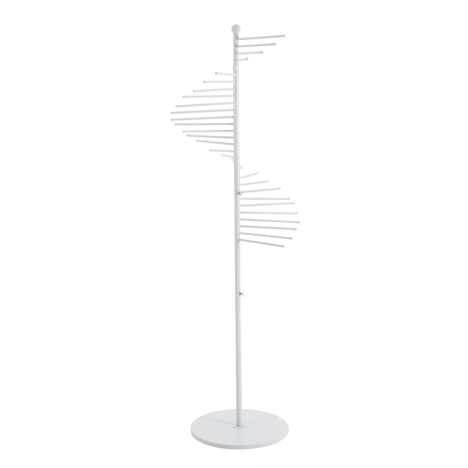 Freestanding Retail Racks White Scarf Display Rack For Scarves Clothes Towls
