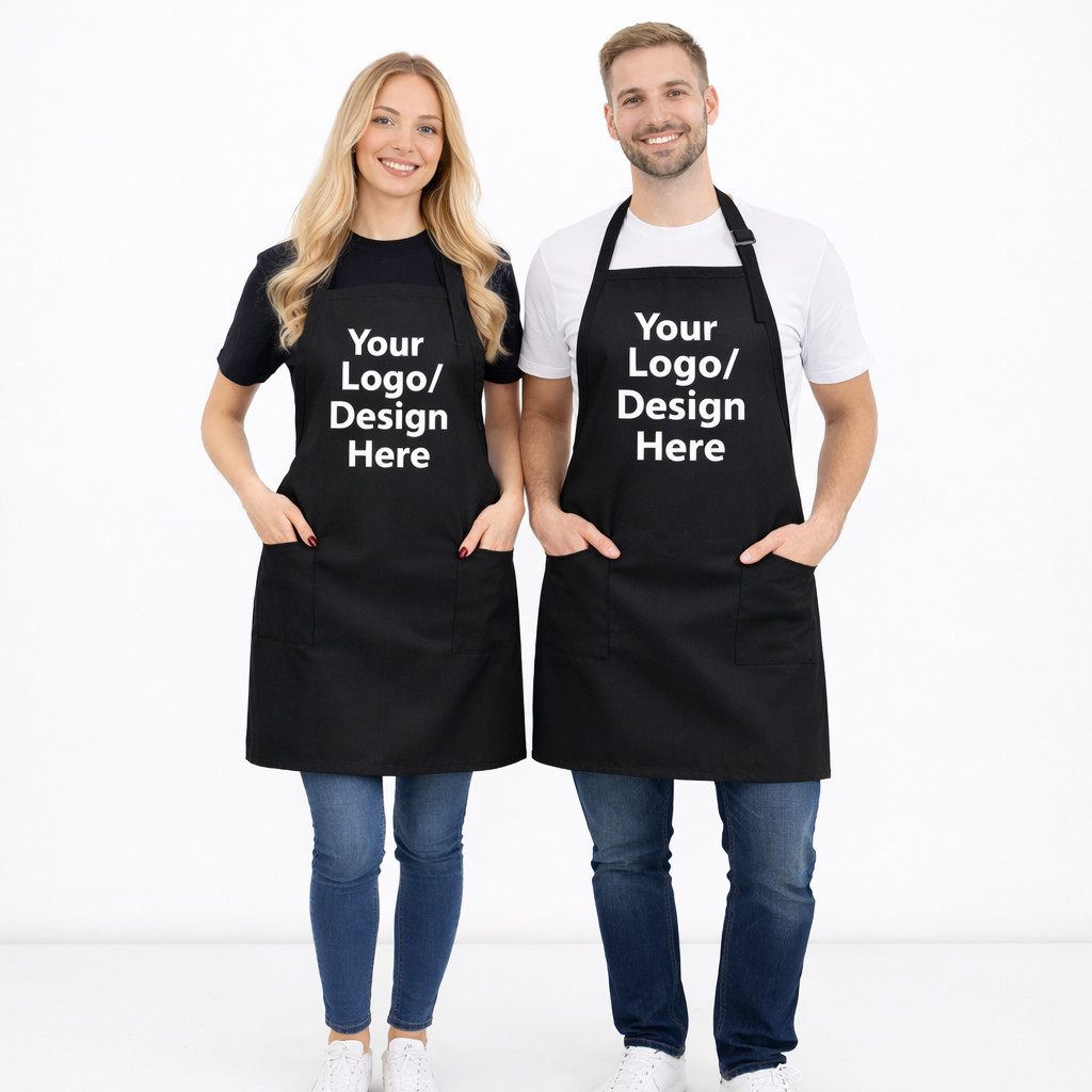 Personalized Apron with Logo – ADULT & KIDS – Family – Chef Apron No Minimum