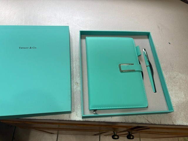 TIFFANY Co Notebook Journal PEN Gift SET in Box G1N