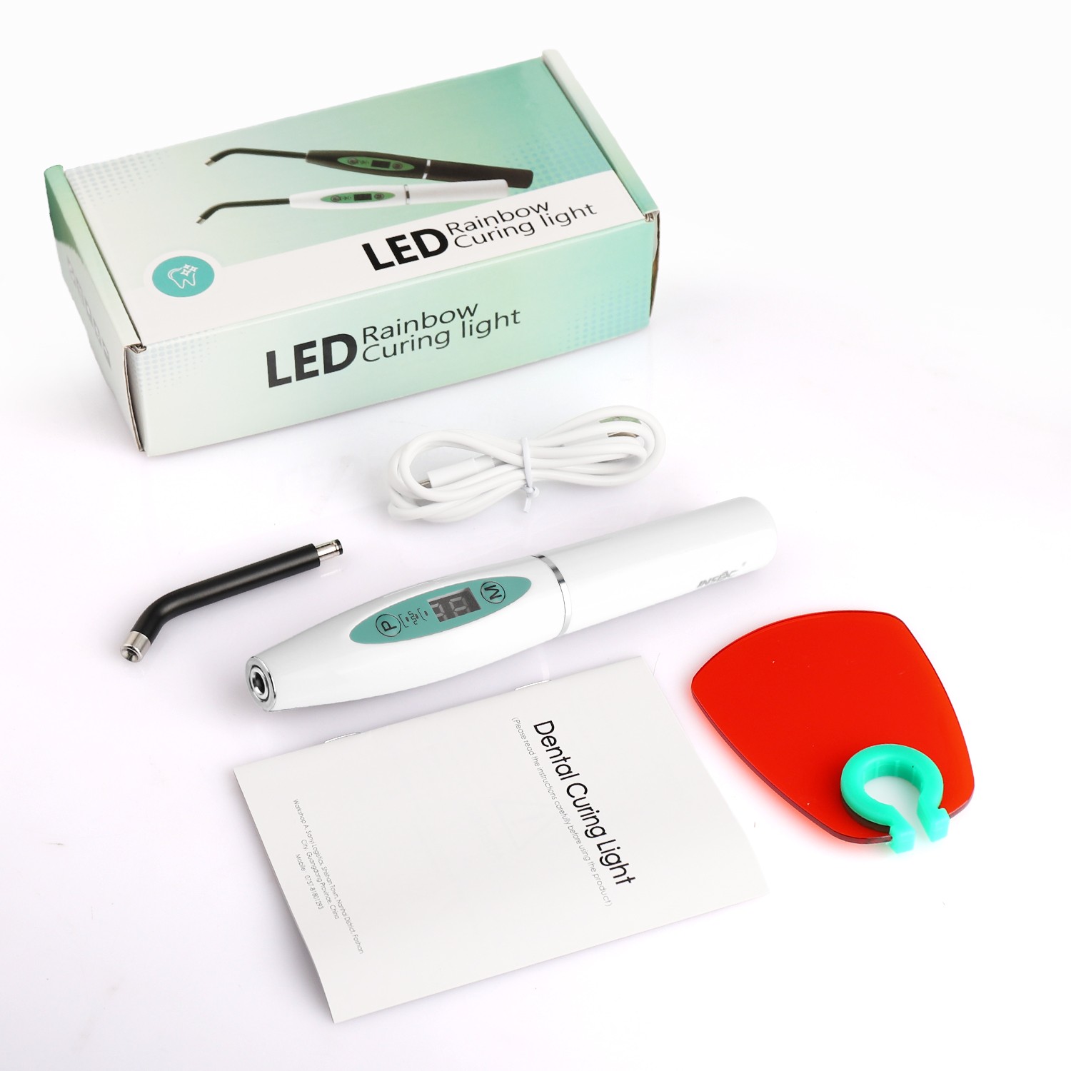 Dental Wireless Cordless LED Cure Curing Light Lamp 2000mw 5W Tool Resin Cure