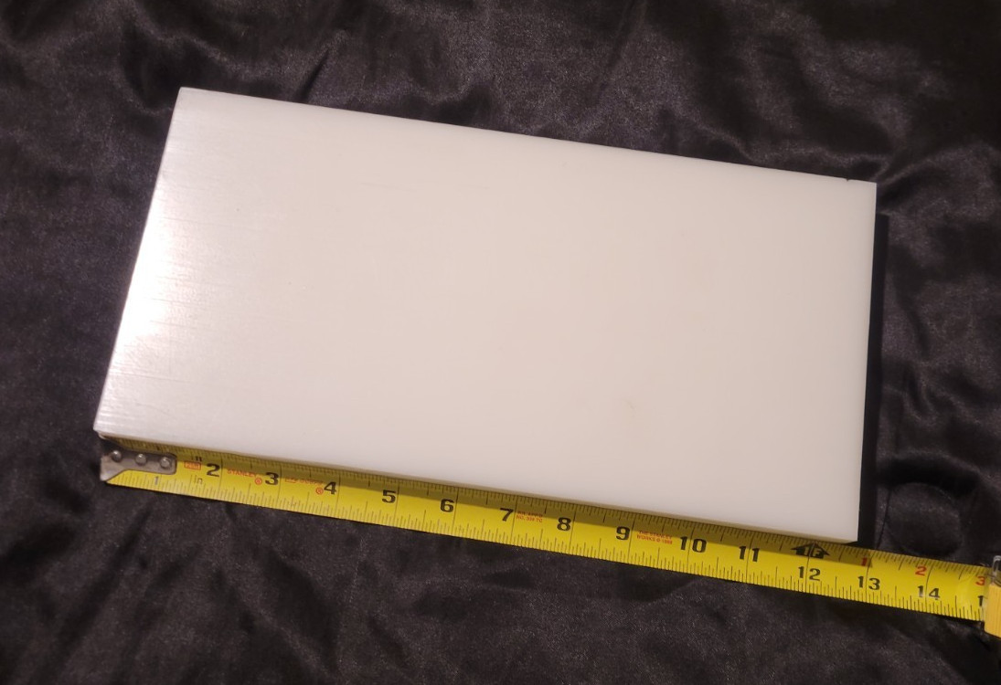 Natural Delrin 1 1/4 x 6 1/4 x 12 1/2 (1.250x 6.250 x 12.500) INV#X-51