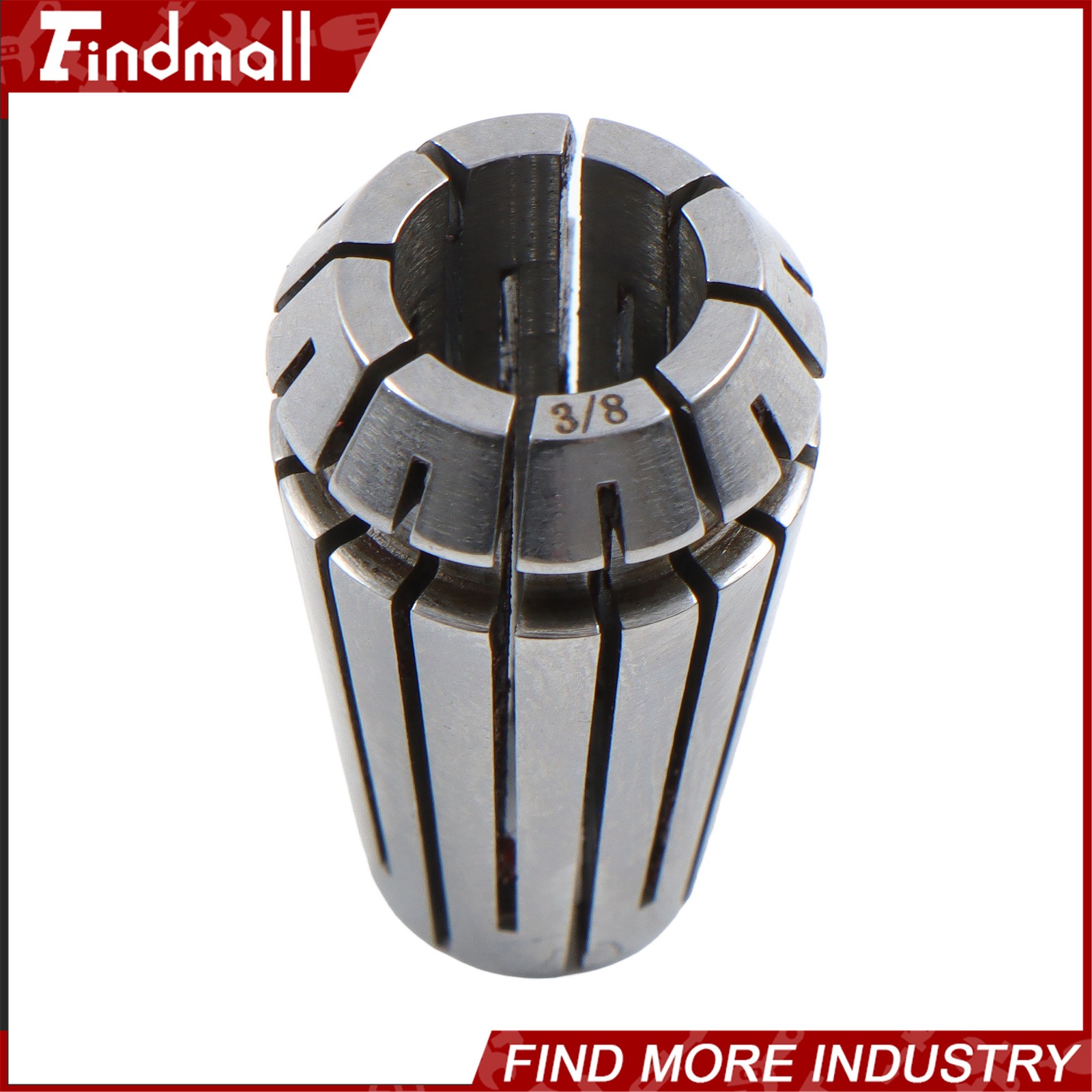 Findmall ER16 Collet Set 10 Pack Precision 3/32 to 3/8 Inch by 32nds 0.0002 TIR