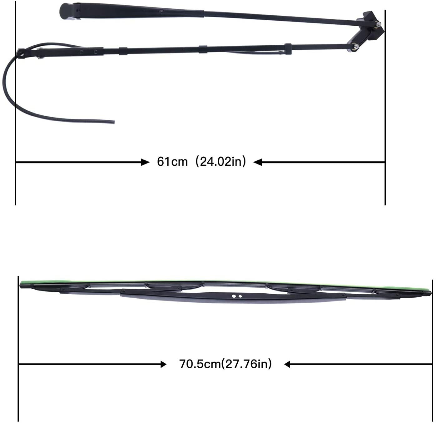 Windshield Wiper Arm & Wiper Blade For Bobcat T450 T550 T590 T630 T650 T740 T870