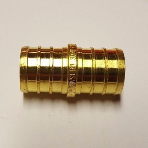 50 Pcs. 3/4″ Pex Coupling – Lead Free Brass 3/4 Inch Crimp Coupling 23-2-4=50