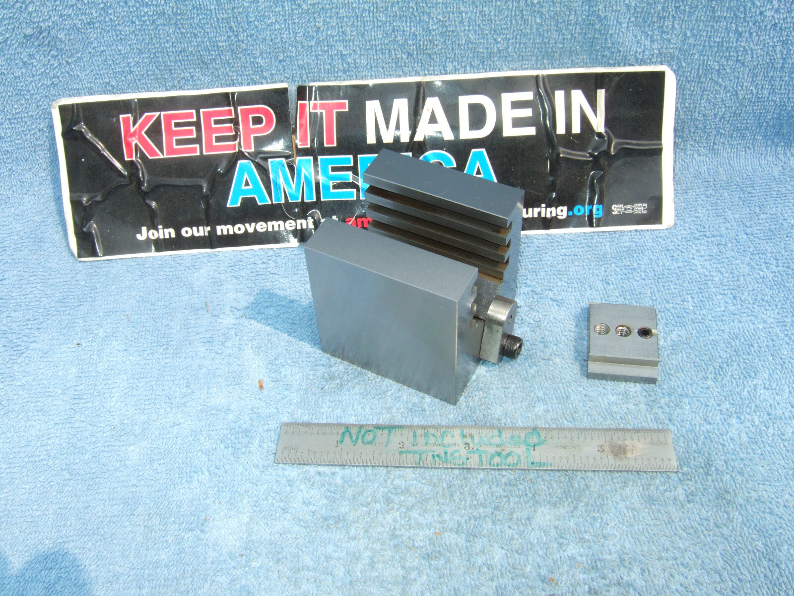 HERMANN SCHMIDT TYPE UCV W/CLAMP SQUARE GRIND V-BLOCK TOOLMAKER MACHINIST USED