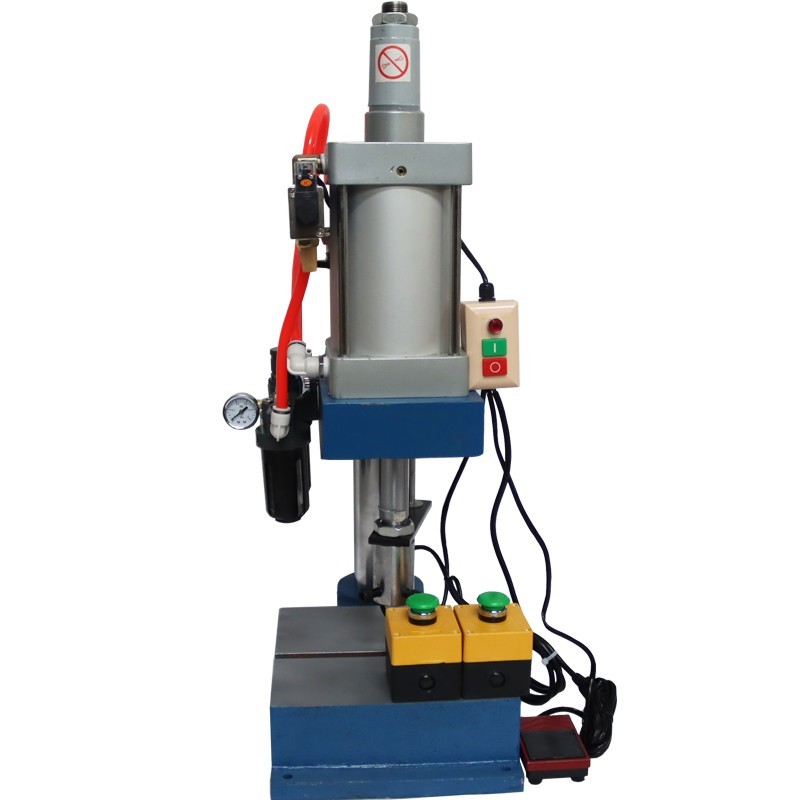 1763Lbs/800kg Pneumatic Punch Machine Punch Press 110V 3.9-1.9in Double Button