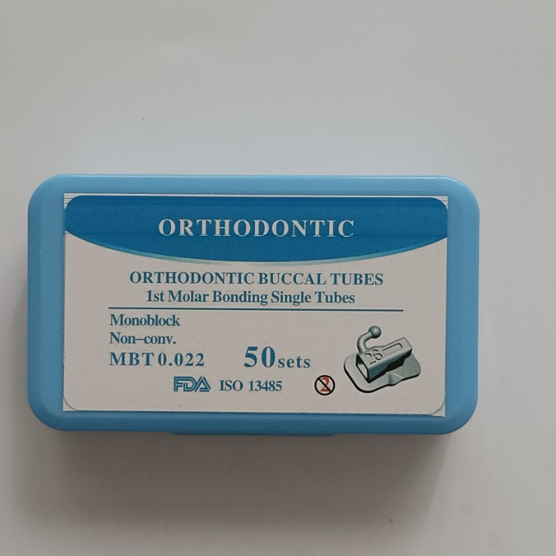 Dental Orthodontic Bondable Buccal Tubes MBT ROTH 022 1st 2nd Molar Non-conv