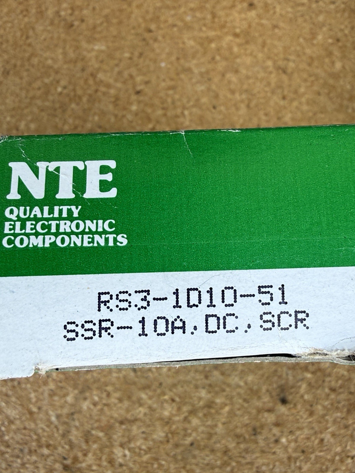 nte electronic SOLID STATE RELAY R/S-1D10-51 3-32VDC Out Put 240 VAC