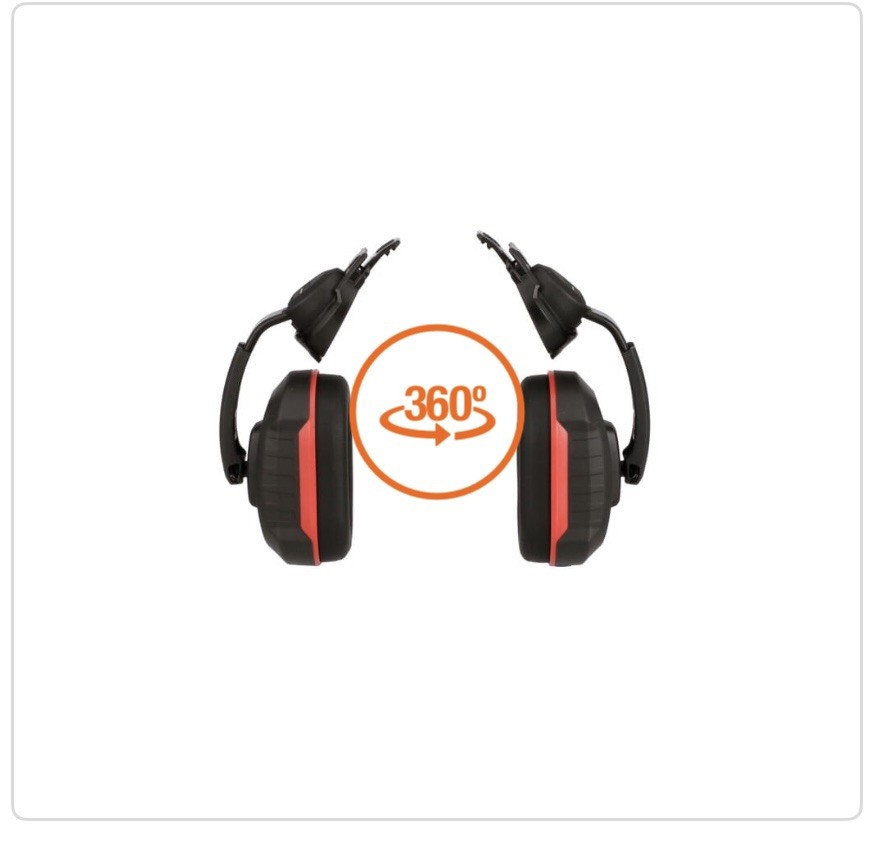 Milwaukee 48-73-3250 BOLT 24dB Earmuffs, Use with Safety Helmets and Hard Hats.