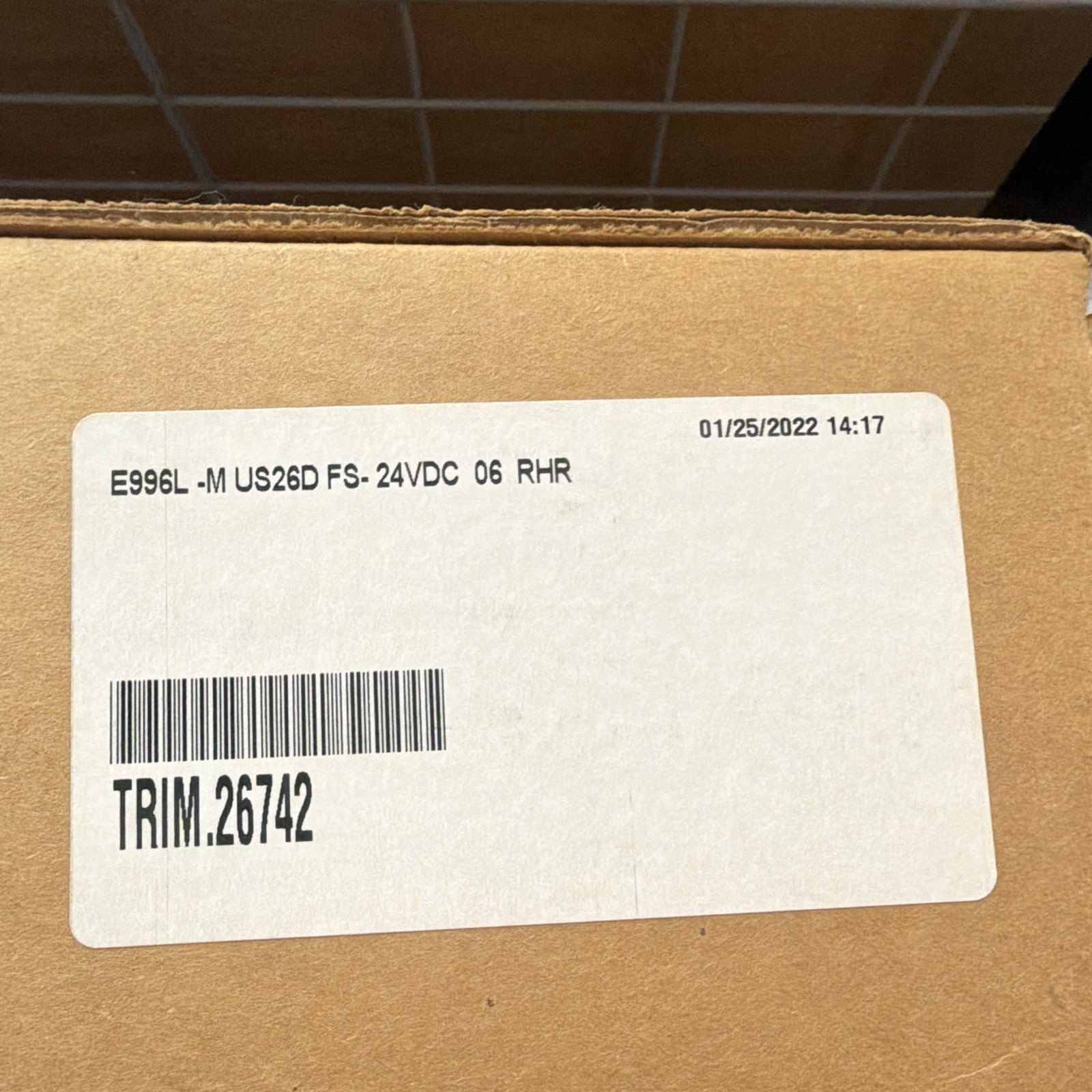 Von Duprin E996L-M US26D FS-24VDC 06 RHR Right-Handed Trim