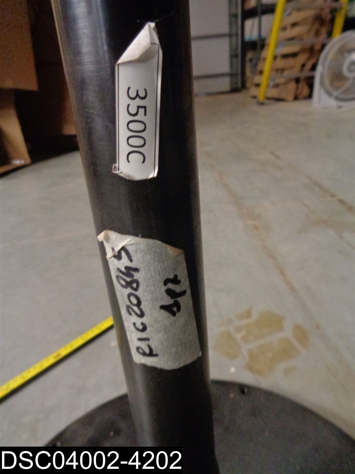RIC20845 Black Heavy Duty Base With Shaft 15-1/2″ to 22-1/2″ 1″ OD End of Shaft