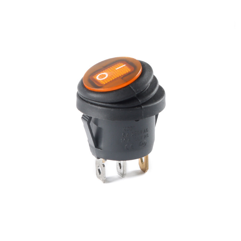 Round Rocker Switch ON-OFF 2/3 Pin 2 Position LED Illuminated Waterproof KCD1