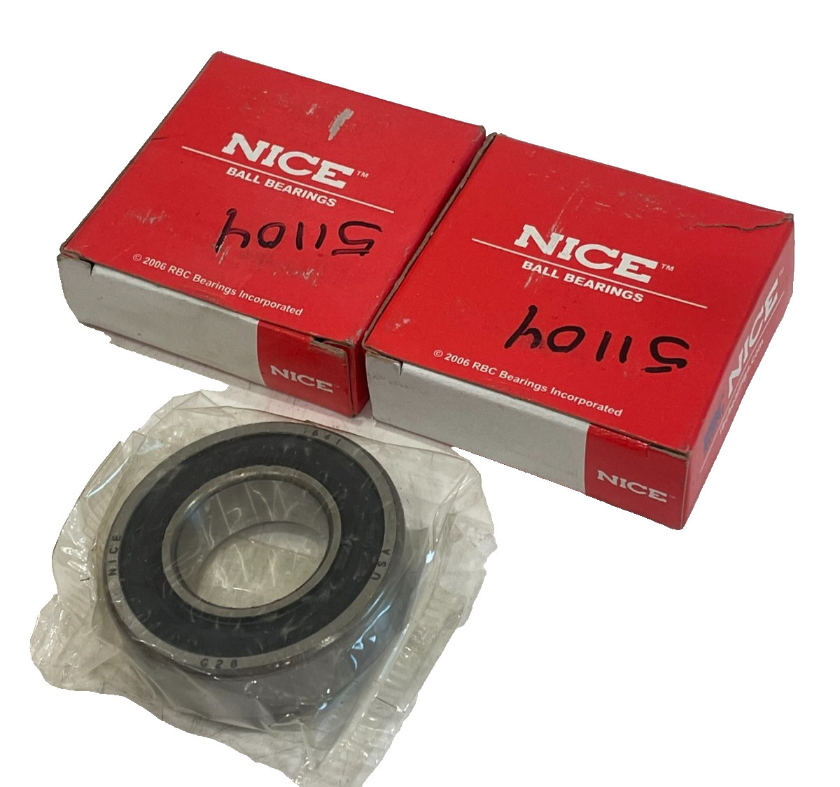 NEW LOT OF 2 RBC BEARINGS 1641DCTNTG18 RADIAL BEARING