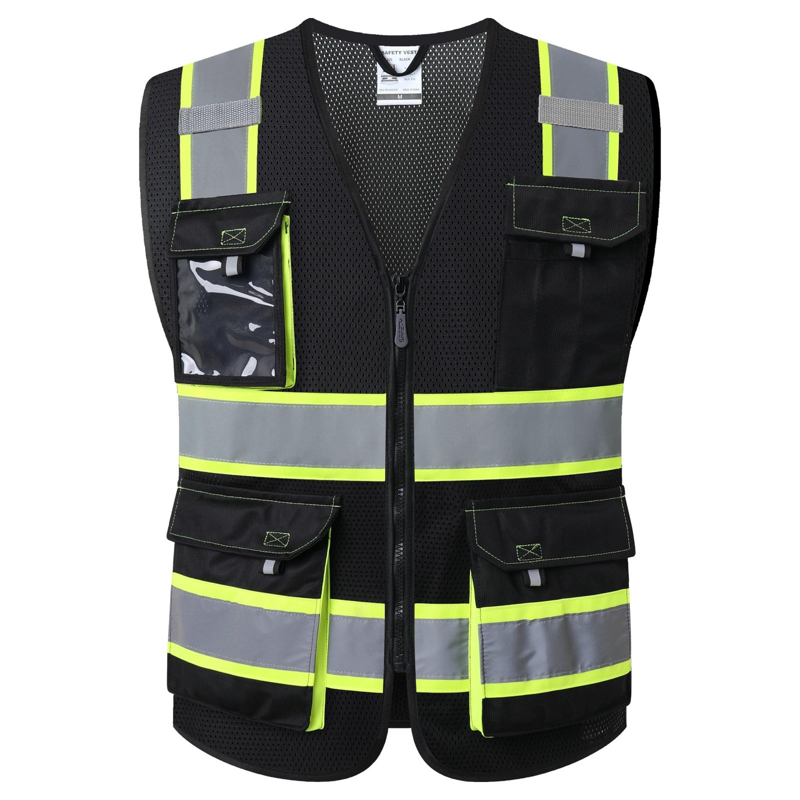 JKSafety Hi Vis Reflective Safety Vests for Men Women High Visibility Vest XL