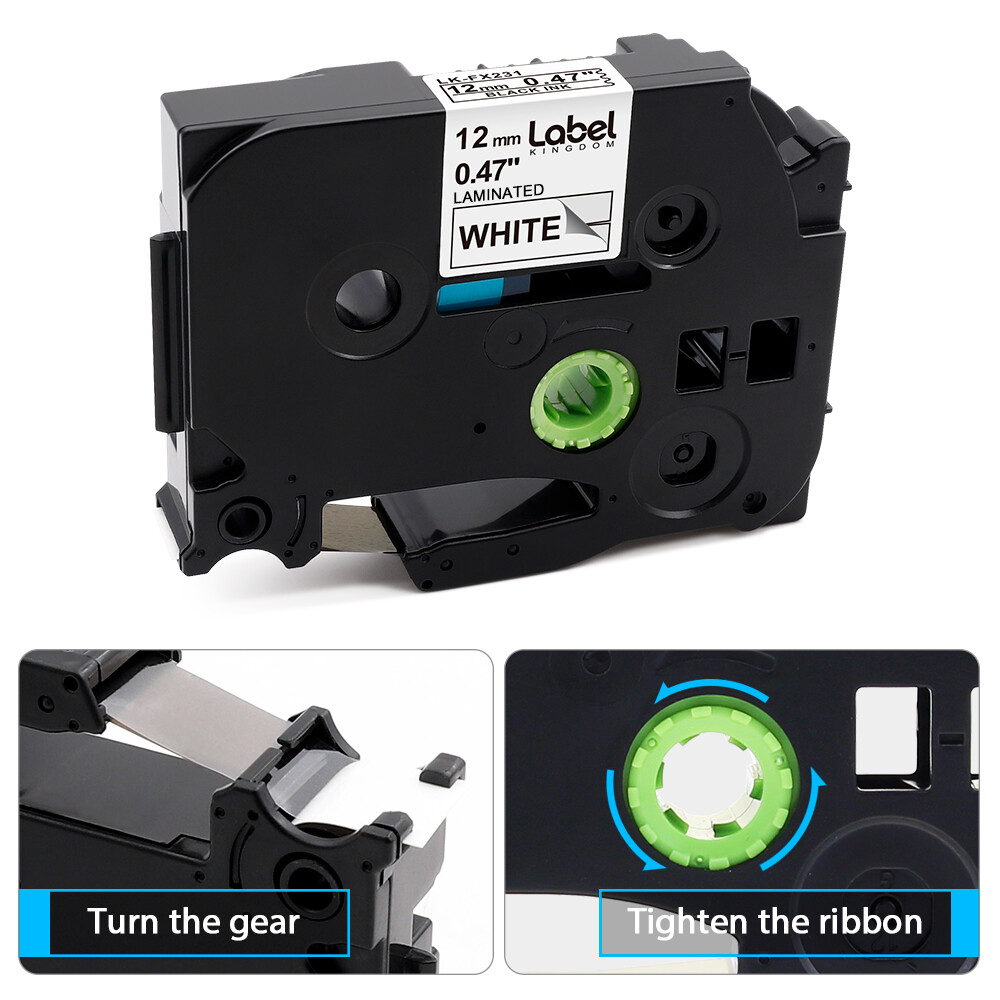 Tz Tape 12mm 0.47 Laminated Label Tape Replacement for Brother PTouch TZe231