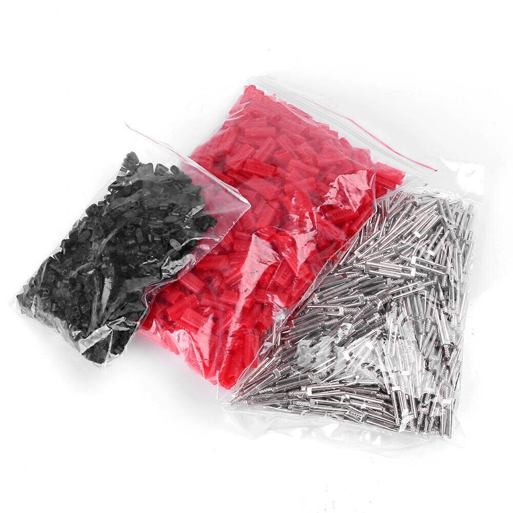 Dental Master Twin Double II Pins & Plastic Sleeves Dental Lab 500 Sets