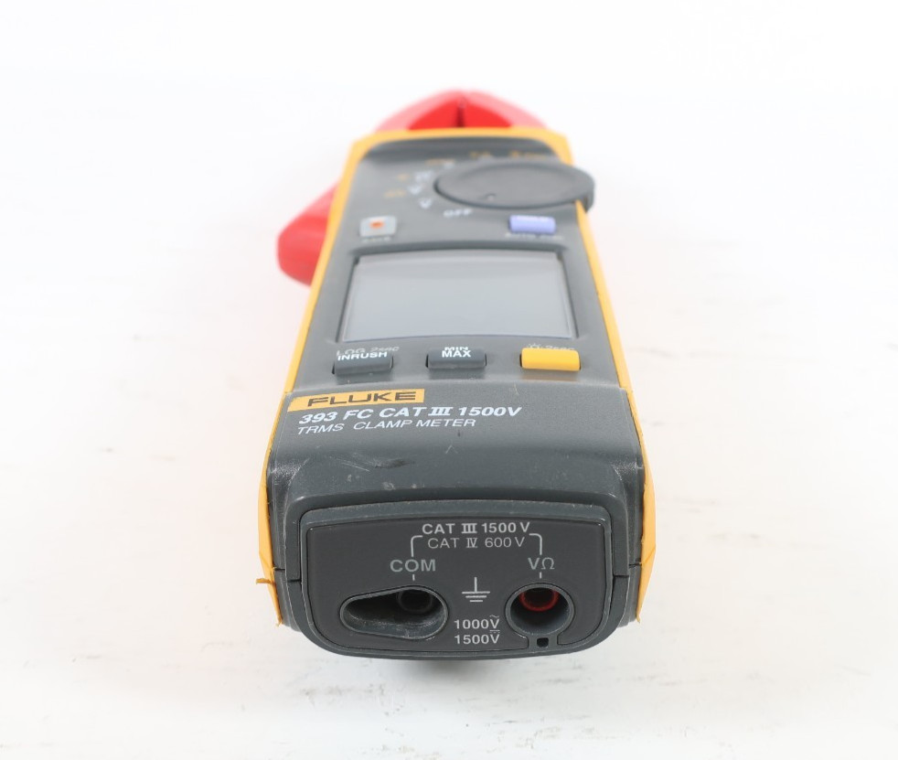 Fluke 393 FC True-RMS Clamp Meter CAT III 1500V w/ Test Leads & Accessories
