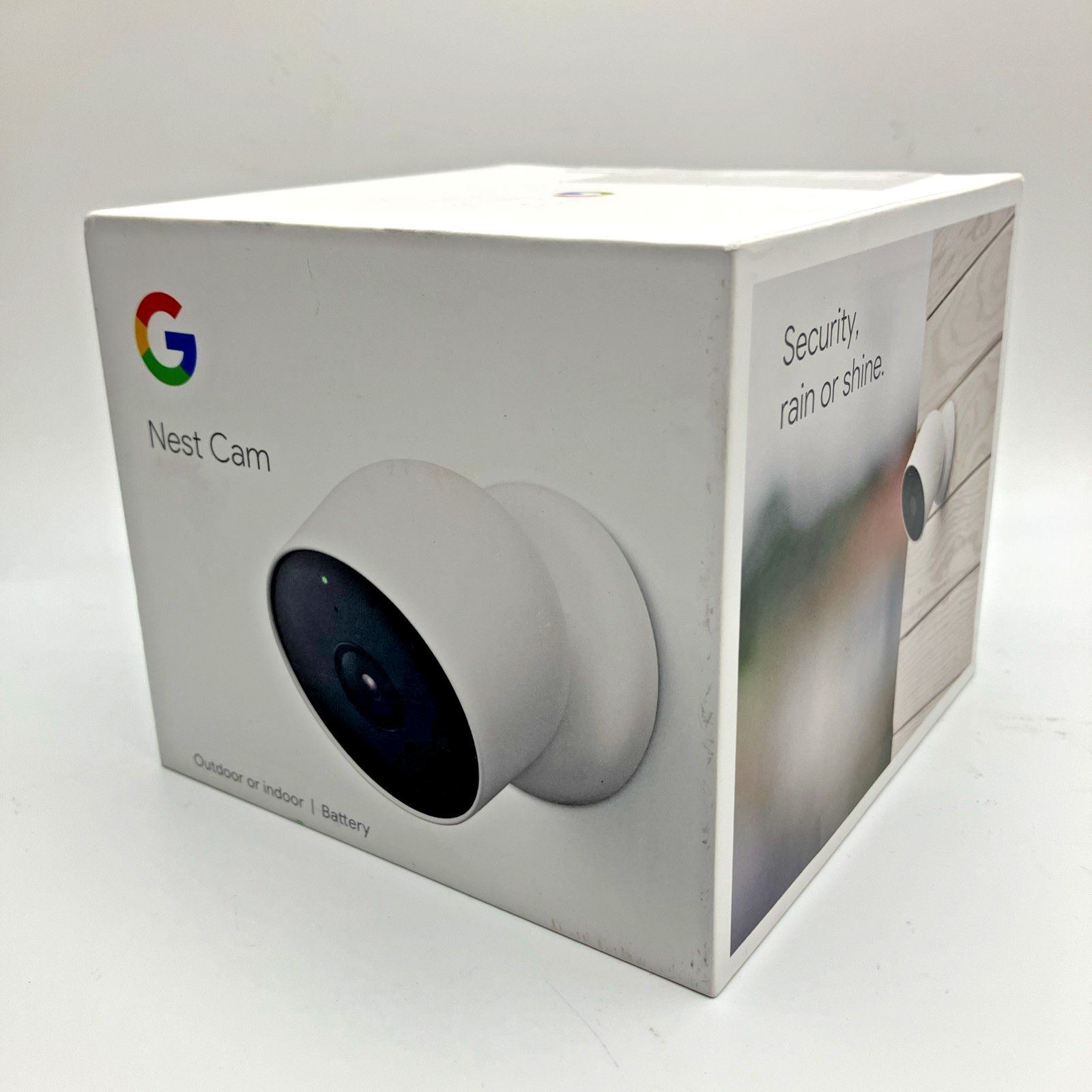 Google Nest Security Indoor Outdoor Camera G3AL9 (Snow) w/ box – Open Box Tested