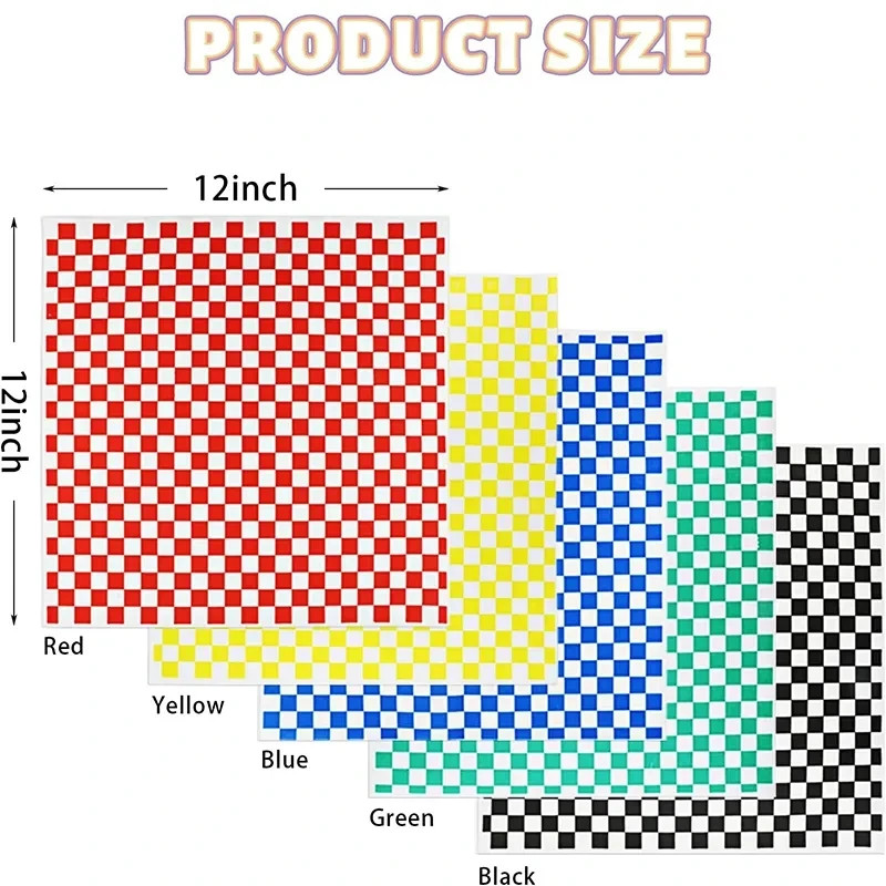 25Pcs Wax Paper Food Grade Grease Paper Food Wrappers Wrapping Paper for Bread S