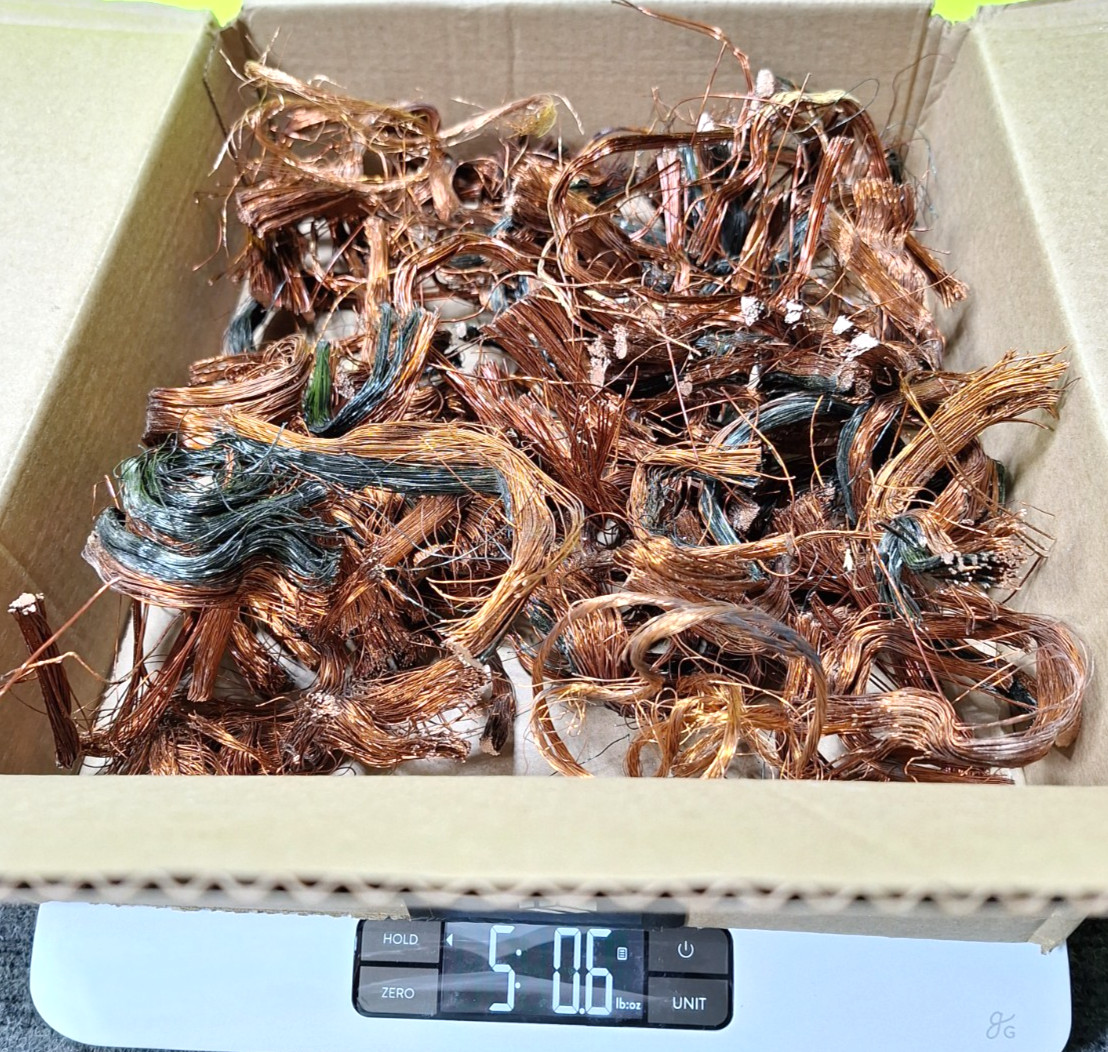 5.6 lbs Copper Scrap Smelting Art Craft Casting melting Bright Shiny Stripp