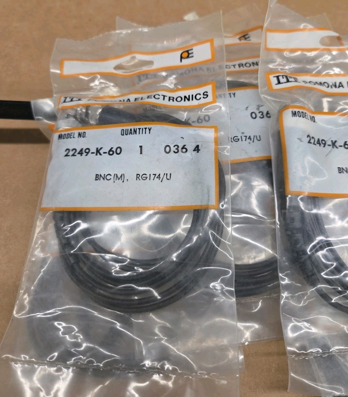 ITT POMONA ELECTRONICS 2249-K-60 – BNC(M), RG174/U