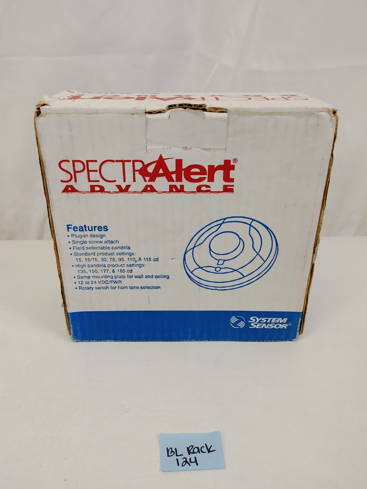 System Sensor SpectrAlert Advance SCR Strobe Ceiling STD CD RED – NEW