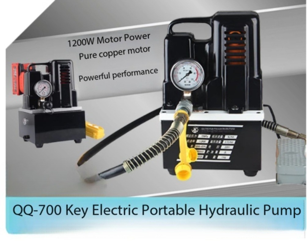 Hydraulic Electric Pump Ultra-High Pressure Oil Pump QQ-700 1.2KW Manual Switch