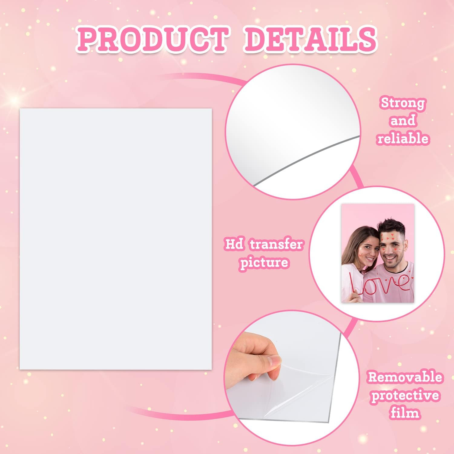 10 Pcs Aluminum Sublimation Blanks Heat, 6 X 8 Inches Metal Photo Blanks DIY Bla