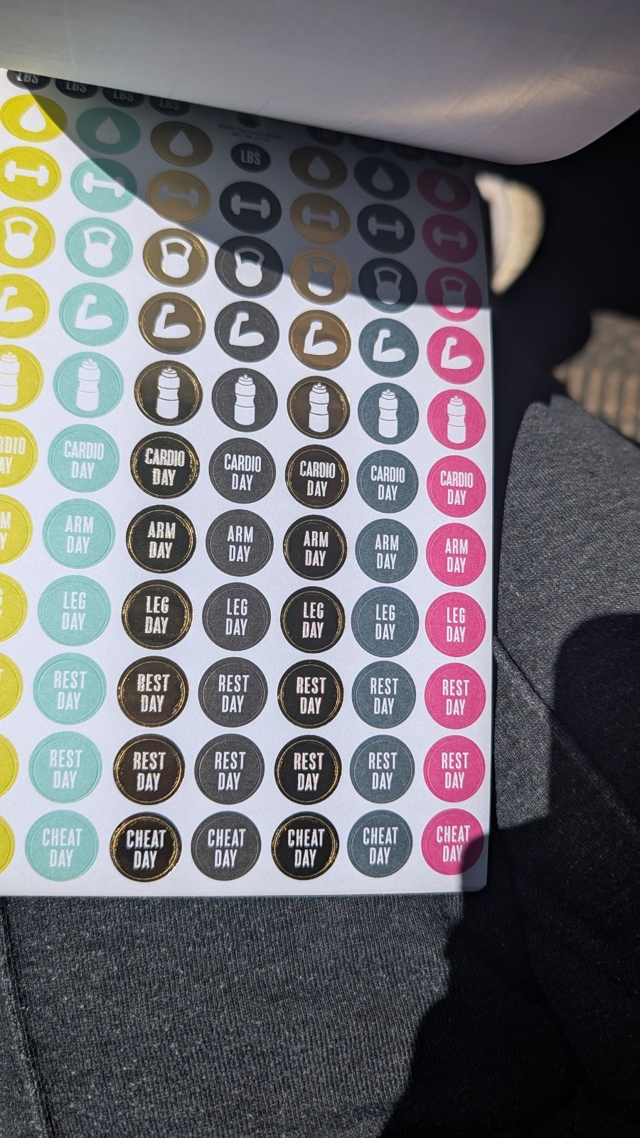Agenda 52 Planner Sticker Books Lot Of 4 Slightly Used Fitness, Everyday Phrases