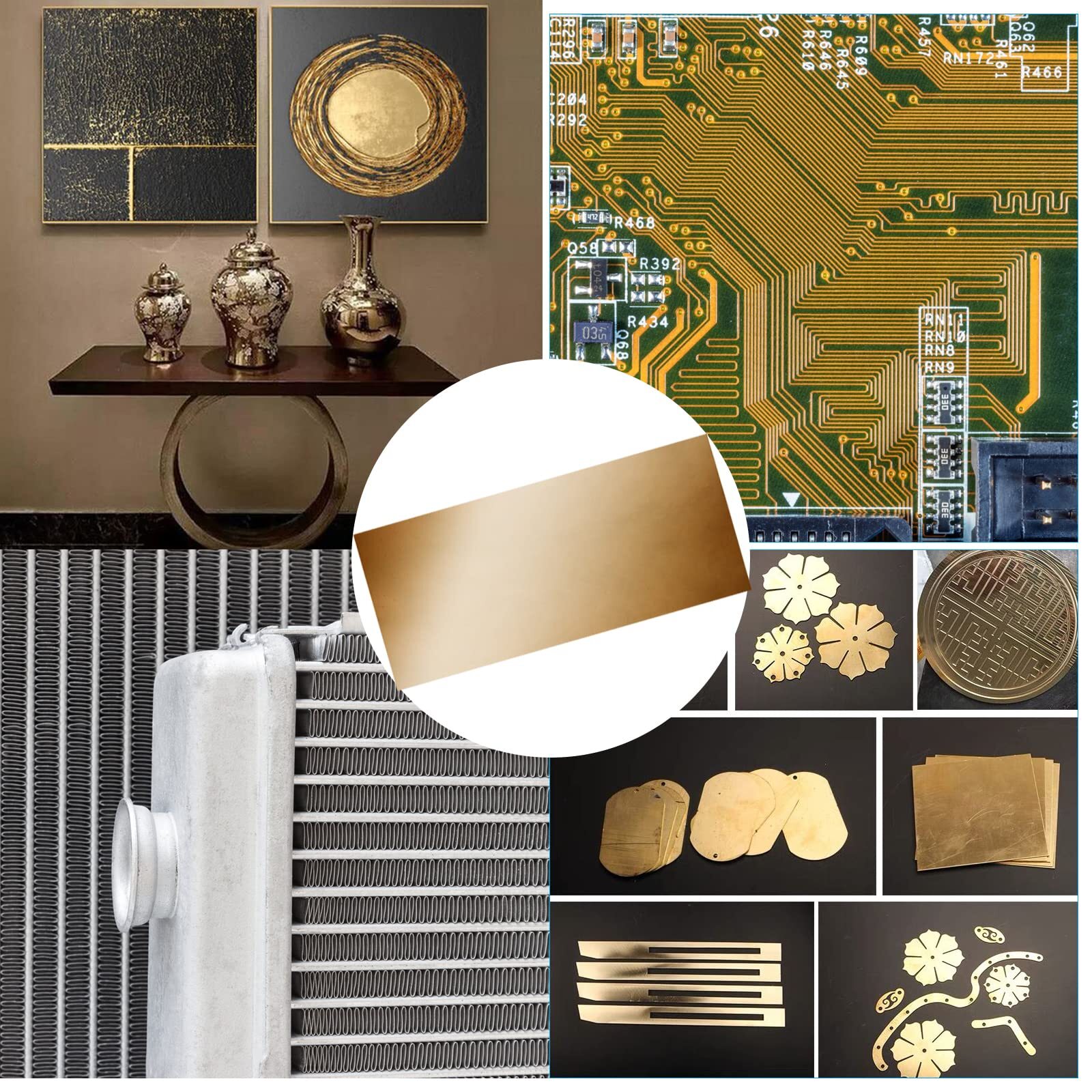 Brass Sheet Brass Shim Stock Assortment 6″ Length x 3″ Width 0.002″ 0.004″ 0….