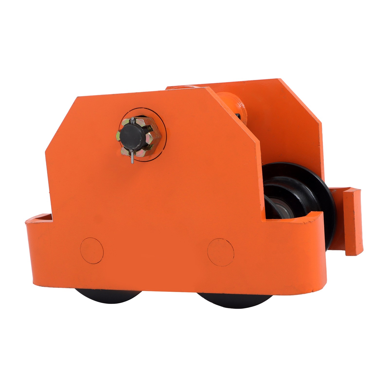 11000lbs/5 Ton I-Beam Hand Trolley Alloy Steel Double Wheel 120-195mm Adjustable