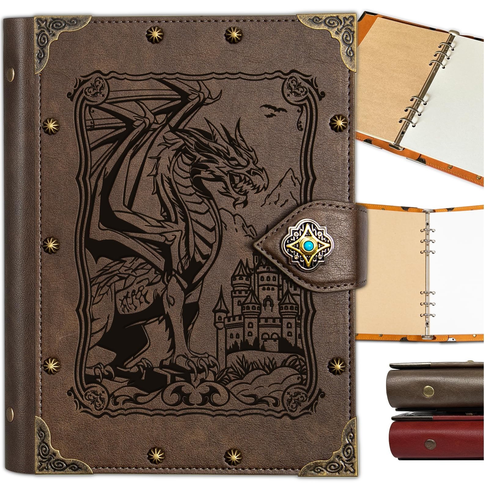 Vintage Dragon DND Journal – 400 Pages A5 Binder for Dungeons & Dragons Accessor