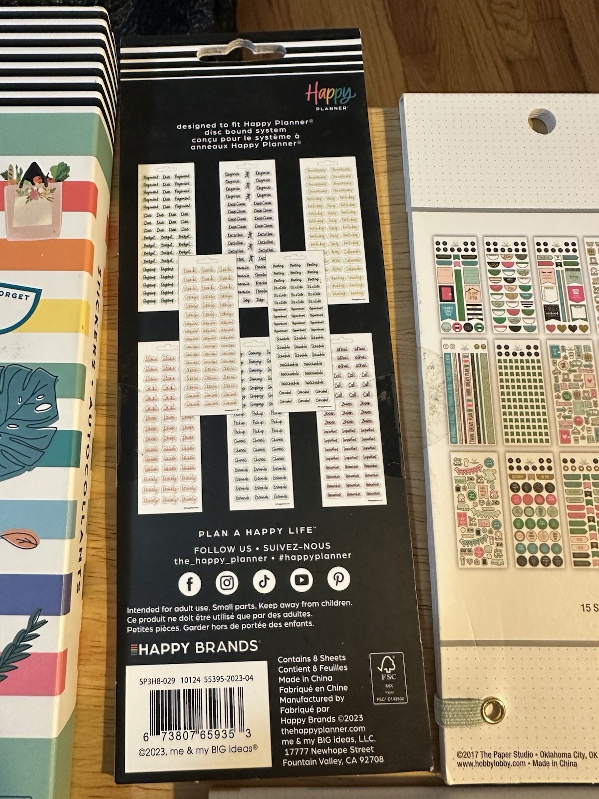 Happy Planner All The Essentials Sticker 100 Pages & 5 Small Sticker Sheet Books