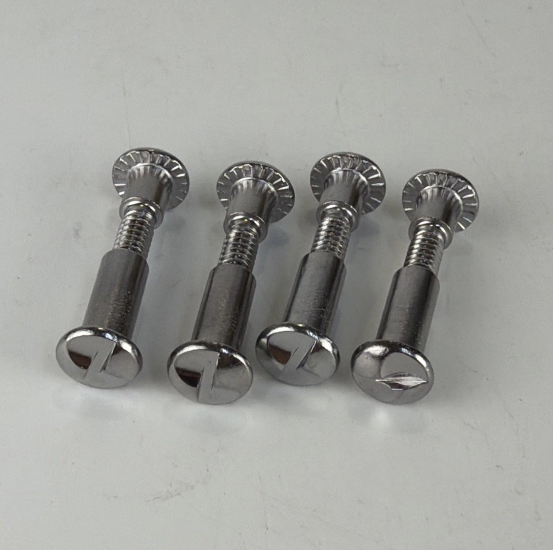 Set of 4 One Way Post & Screw 1/4 Shoulder Sex Bolt #10-24×1-1/4” S/S Stainless